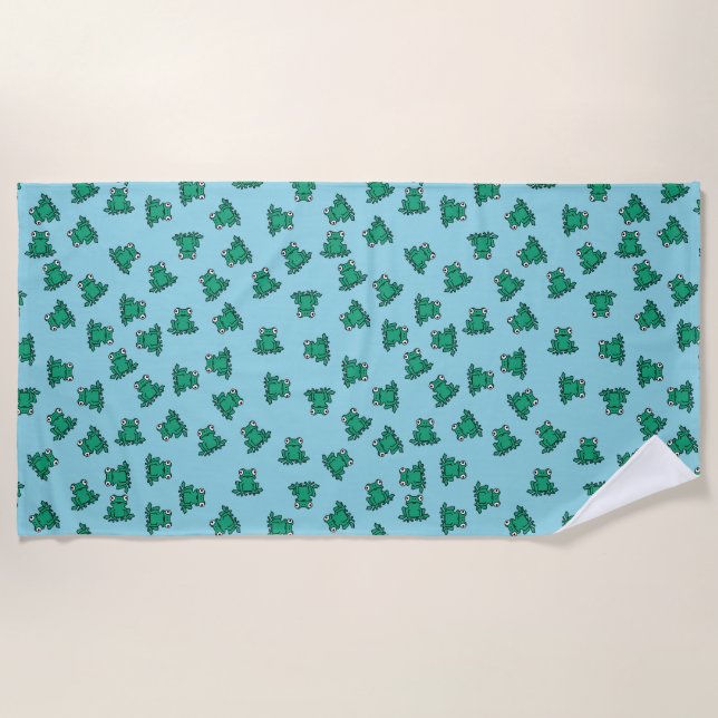 Frog Beach Towel (Front)