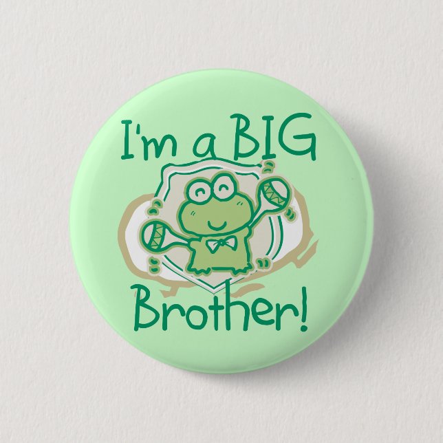 Frog Big Brother 6 Cm Round Badge (Front)
