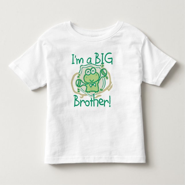 Frog Big Brother Toddler T-Shirt (Front)