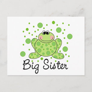 Frog Big Sister Postcard