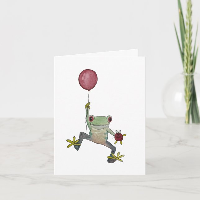 frog birthday card (Front)