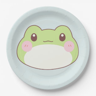 Frog Birthday Kids Room Wall Art Paper Plates