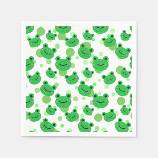Frog Birthday Party Napkin