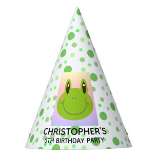 Frog Birthday Party Personalised Hat