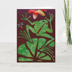 Frog Blank Greeting Card