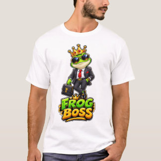 Frog Boss – Funny Royal Frog Businessman T-Shirt