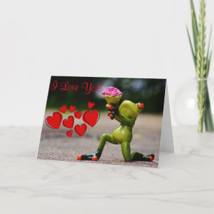 Frog bouquet card