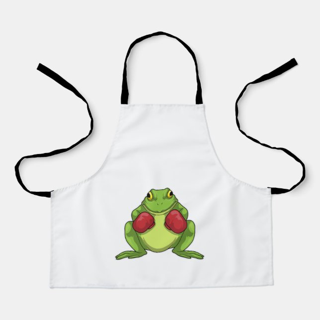 Frog Boxer Boxing gloves Apron (Front)