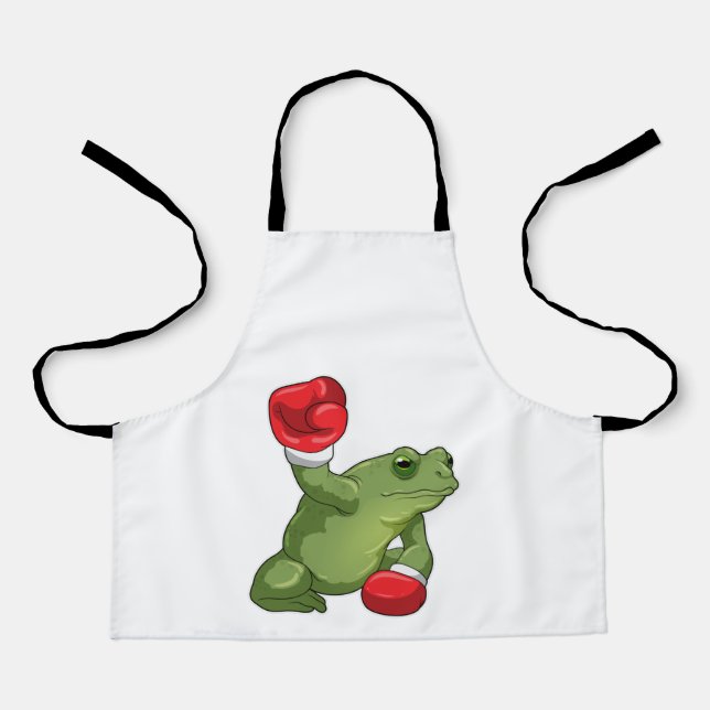 Frog Boxer Boxing gloves Apron (Front)