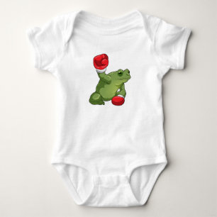 Frog Boxer Boxing gloves Baby Bodysuit