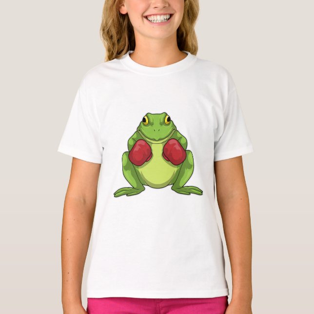 Frog Boxer Boxing gloves T-Shirt (Front)