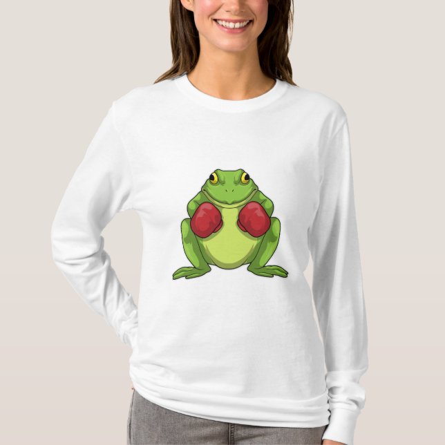 Frog Boxer Boxing gloves T-Shirt (Front)