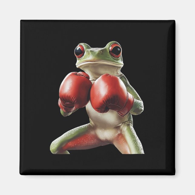 Frog Boxing  Magnet (Front)