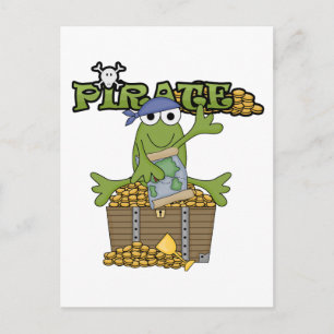 Frog Boy Pirate With Gold Tshirts and Gifts Postcard
