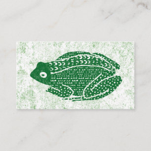 Frog Business Cards - Green Frog
