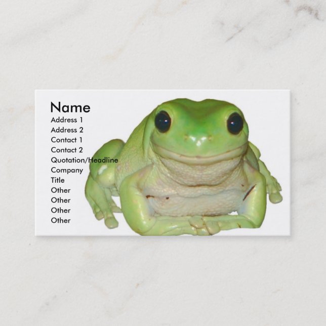 Frog Card (Front)