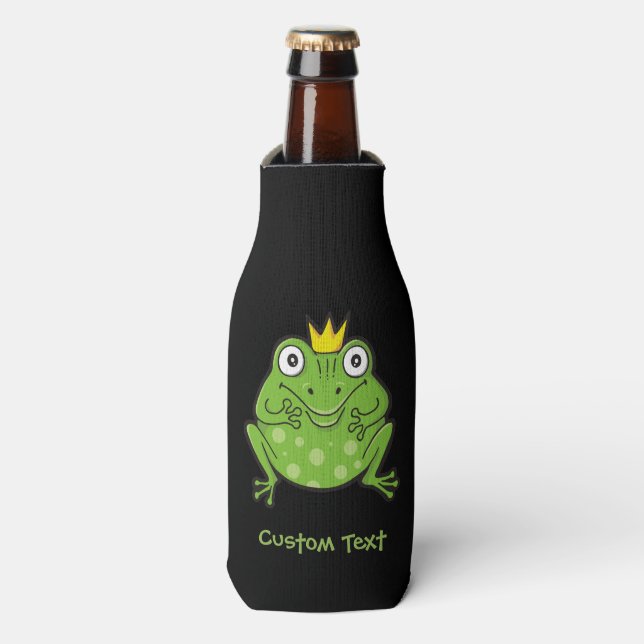 Frog Cartoon Bottle Cooler (Bottle Front)