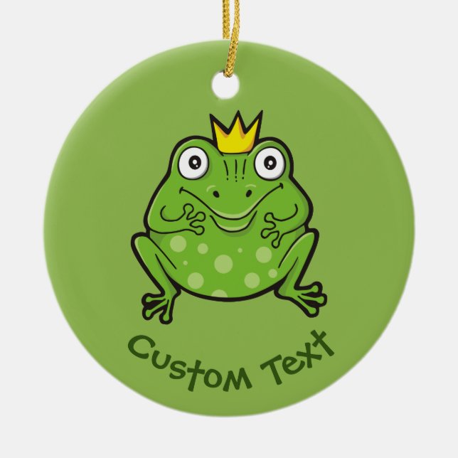 Frog Cartoon Ceramic Tree Decoration (Front)