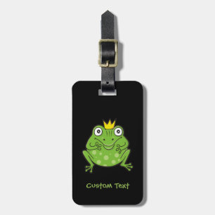 Frog Cartoon Luggage Tag