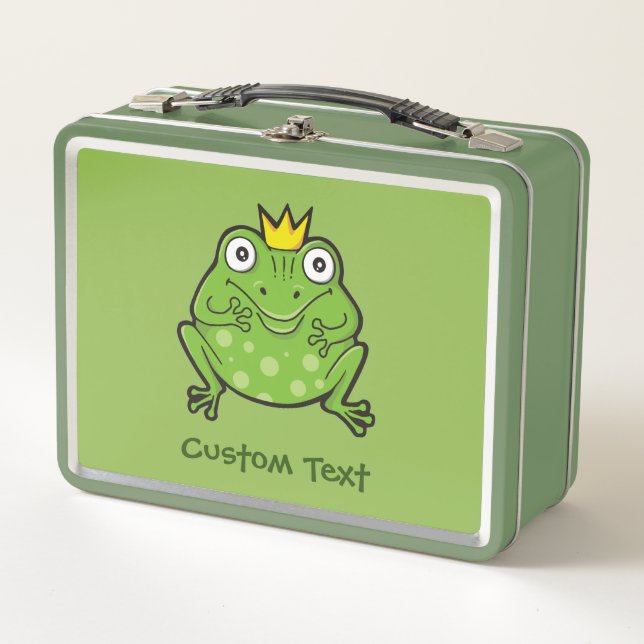 Frog Cartoon Metal Lunch Box (Front)