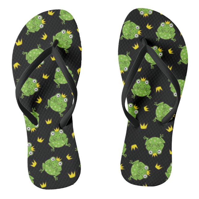 Frog Cartoon Pattern Jandals (Footbed)