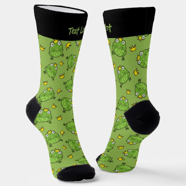 Frog Cartoon Pattern Socks (Angled)
