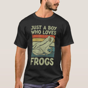Frog Catcher For Kids Boys Just A Boy Who Loves Fr T-Shirt
