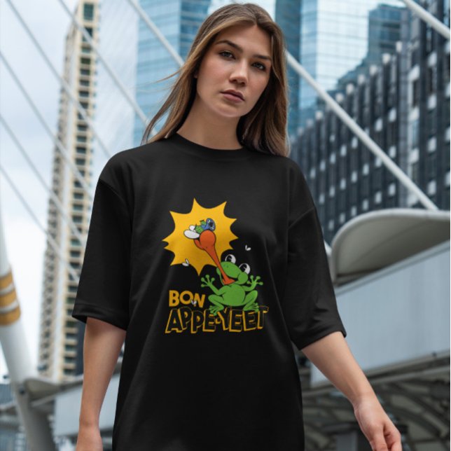 Frog Catching Fly Cartoon T-Shirt (Creator Uploaded)
