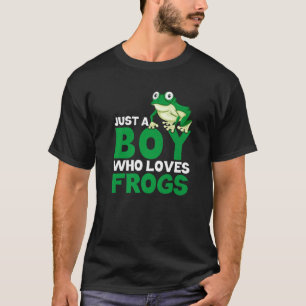 Frog Catching Just A Boy Who Loves Frogs T-Shirt