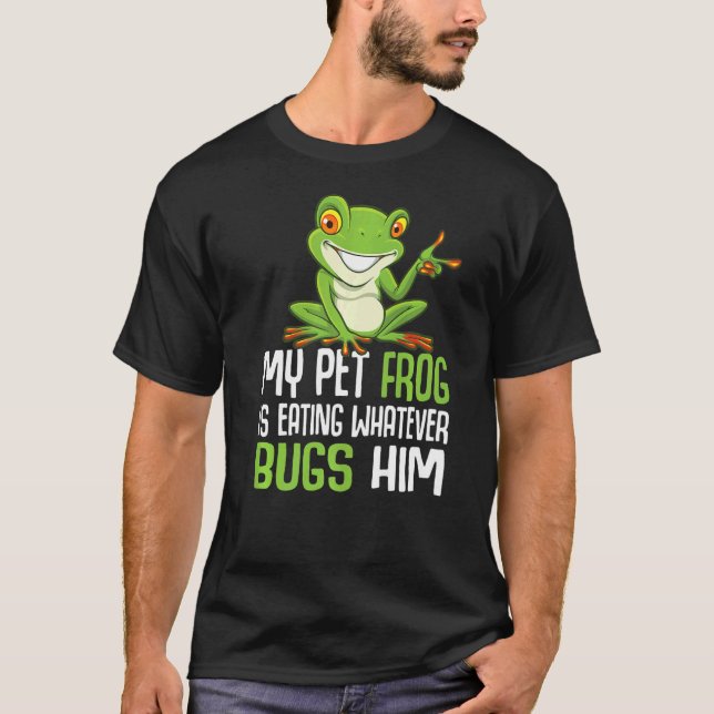 Frog Catching & Toad Hunting for a Bullfrog Hunter T-Shirt (Front)