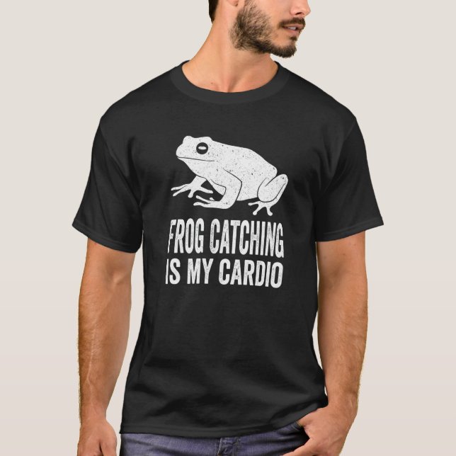 Frog Catching & Toad Hunting for a Bullfrog Hunter T-Shirt (Front)