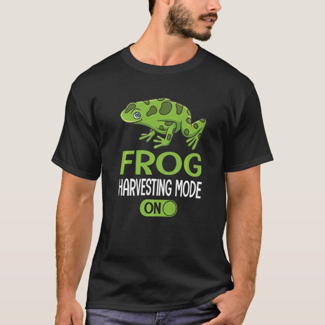 Frog Catching & Toad Hunting for a Bullfrog Hunter T-Shirt (Front)