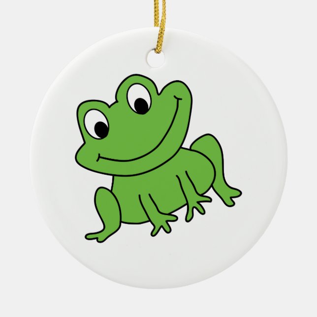Frog Ceramic Tree Decoration (Front)
