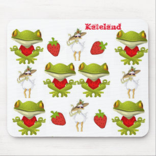 Frog Chicken Strawberry Mouse Pad! Pad