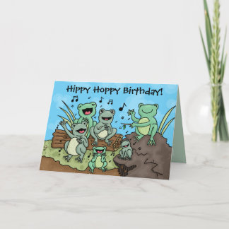 Frog Chorus customisable card