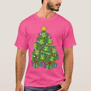 Frog Christmas Tree Cute Frog Ornaments Pet Frog T-Shirt