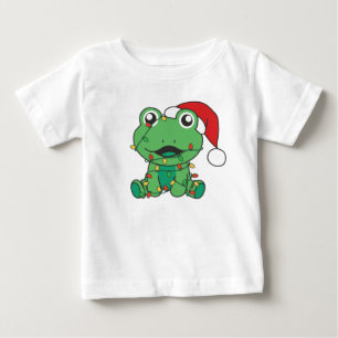 Frog Christmas Winter Animals Holiday Frogs Baby T-Shirt