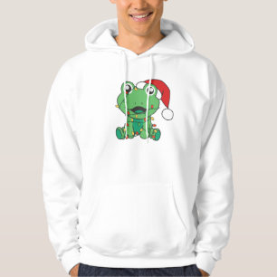 Frog Christmas Winter Animals Holiday Frogs Hoodie