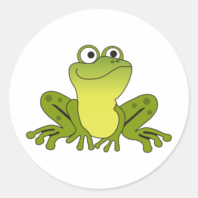 FROG CLASSIC ROUND STICKER (Front)