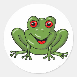 frog classic round sticker