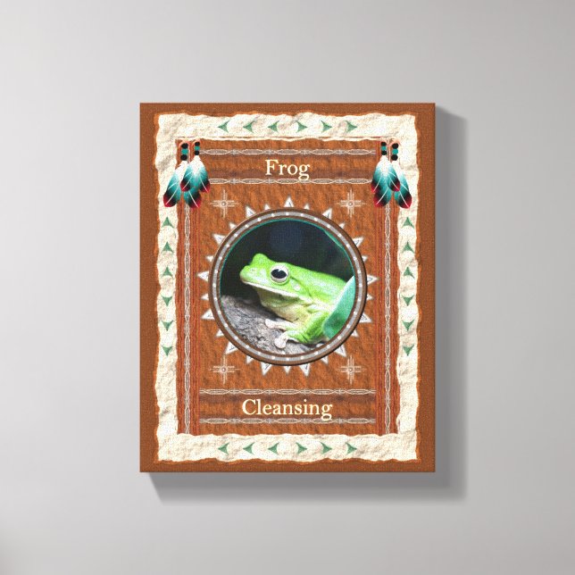 Frog Cleansing Energy Canvas Print (Front)