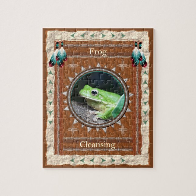 Frog Cleansing Energy Jigsaw Puzzle (Vertical)
