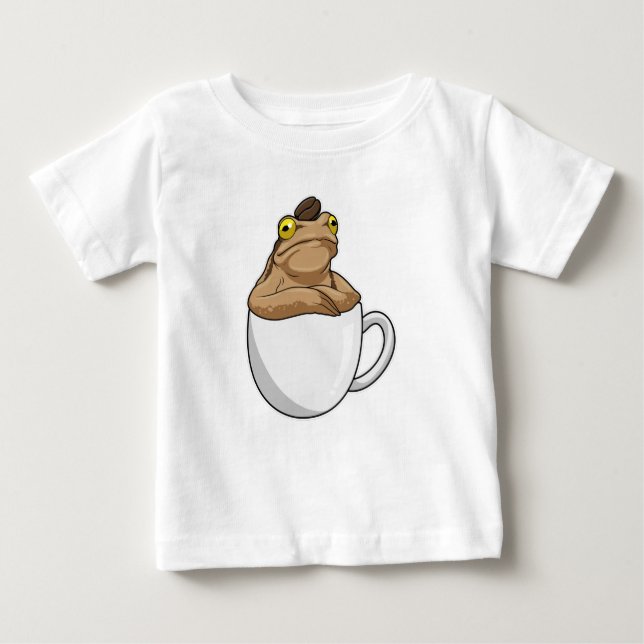 Frog Coffee Coffee bean Baby T-Shirt (Front)