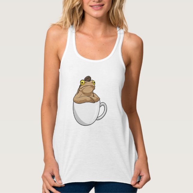 Frog Coffee Coffee bean Singlet (Front)