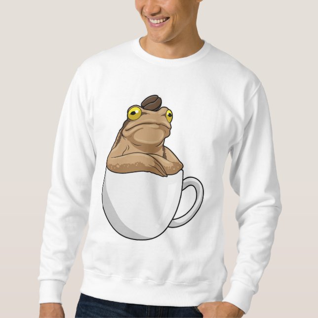 Frog Coffee Coffee bean Sweatshirt (Front)