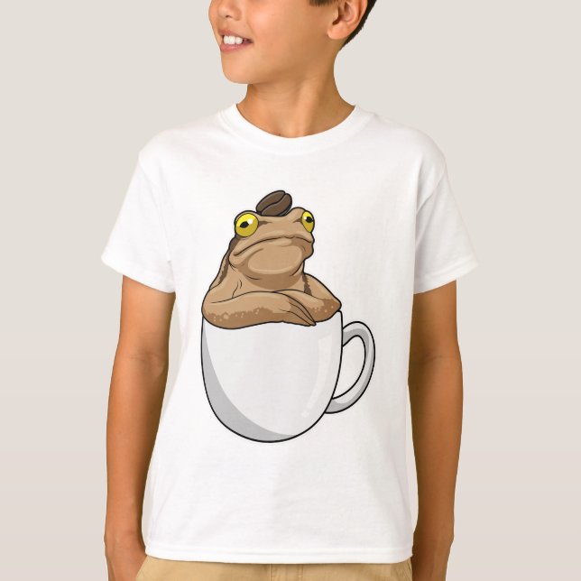 Frog Coffee Coffee bean T-Shirt (Front)