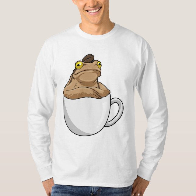Frog Coffee Coffee bean T-Shirt (Front)