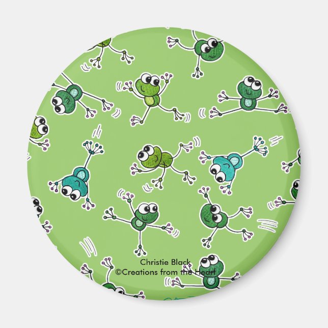 Frog Collage Magnet (Front)