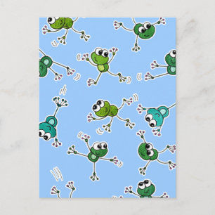 Frog Collage Postcard