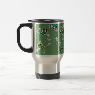 Frog Collage Travel Mug